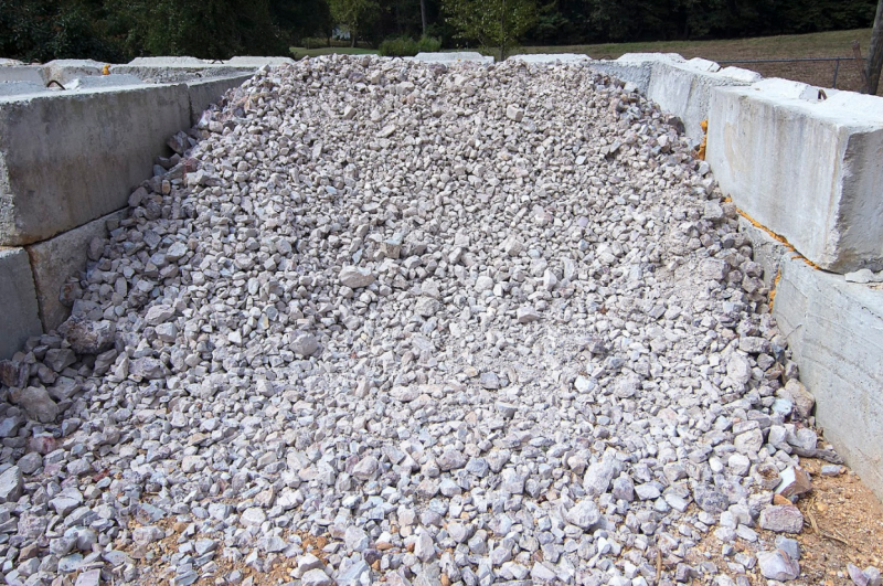 large gravel pile